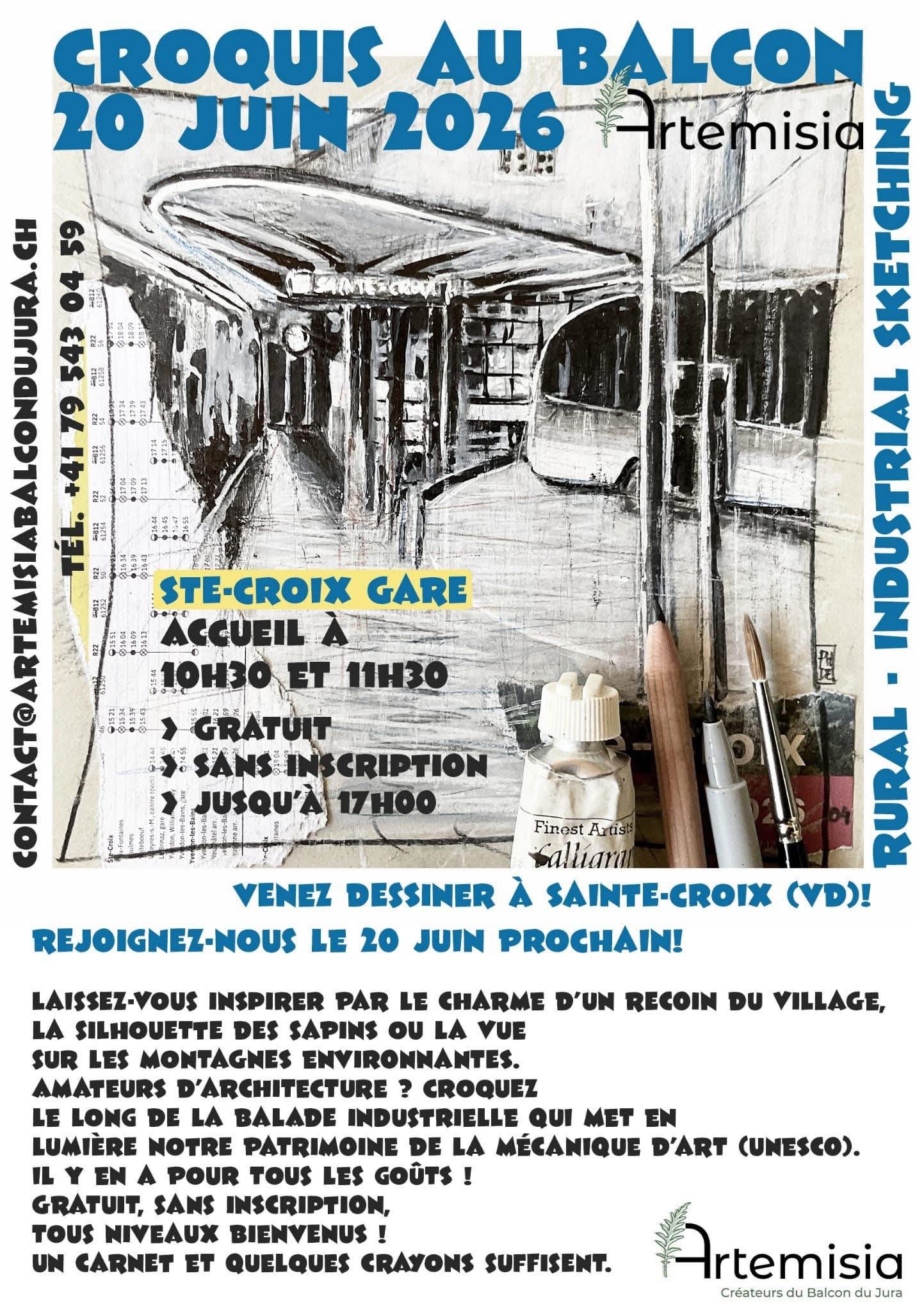 Publicité : CROQUIS DE RUE à Sainte-Croix